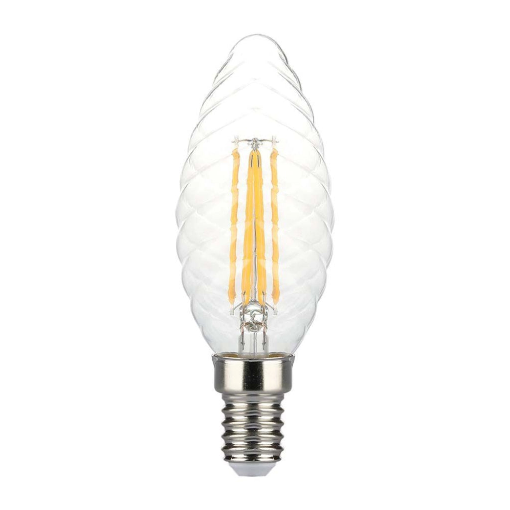 Bulbo filamento a candela a LED da 4W 3000K 3000K Dimmabile