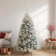 Albero di Natale Artificiale con Palline 120 cm 150 LED 3465997