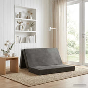 Divano Letto Pieghevole 180 x 67 x 45 cm Grigio Chiaro 900251