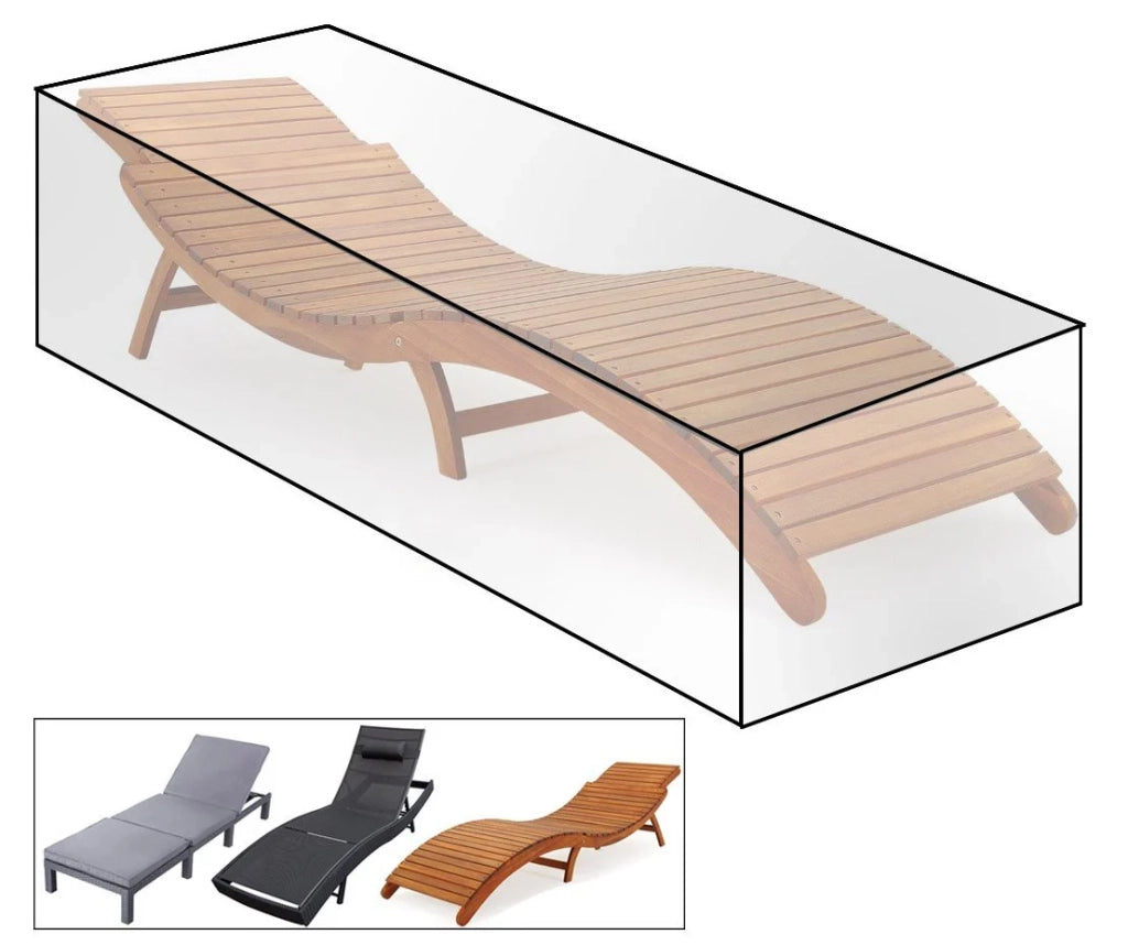 Copertura impermeabile trasparente per mobili da giardino per lettino prendisole 19_0000973