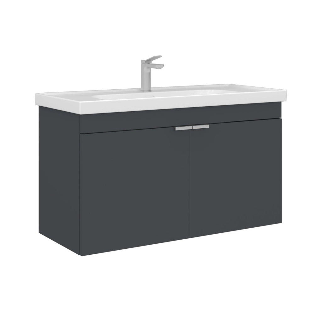 Mobile lavabo "Desna 100" - 100 x 45 x 58 cm - Antracite opaco