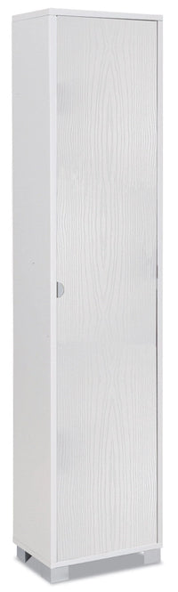 Armadio 1 Anta 43x190x29 cm Bianco Fiammato