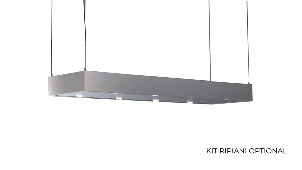 CAPPA MENSOLA ISOLA cm 176X54 - Inox - 900 m3/h