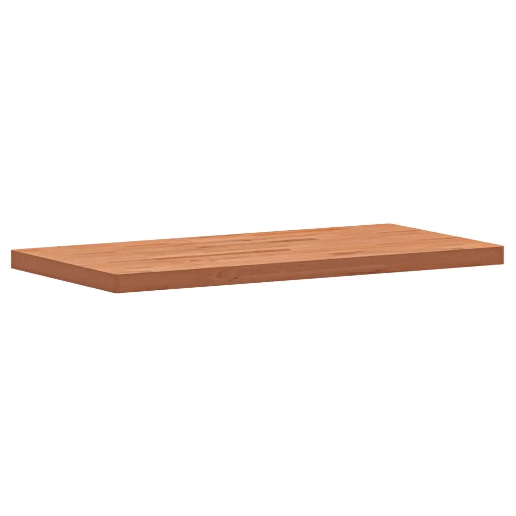 Piano Tavolo 100x50x4cm Rettangolare Legno Massello di Faggio 3188898