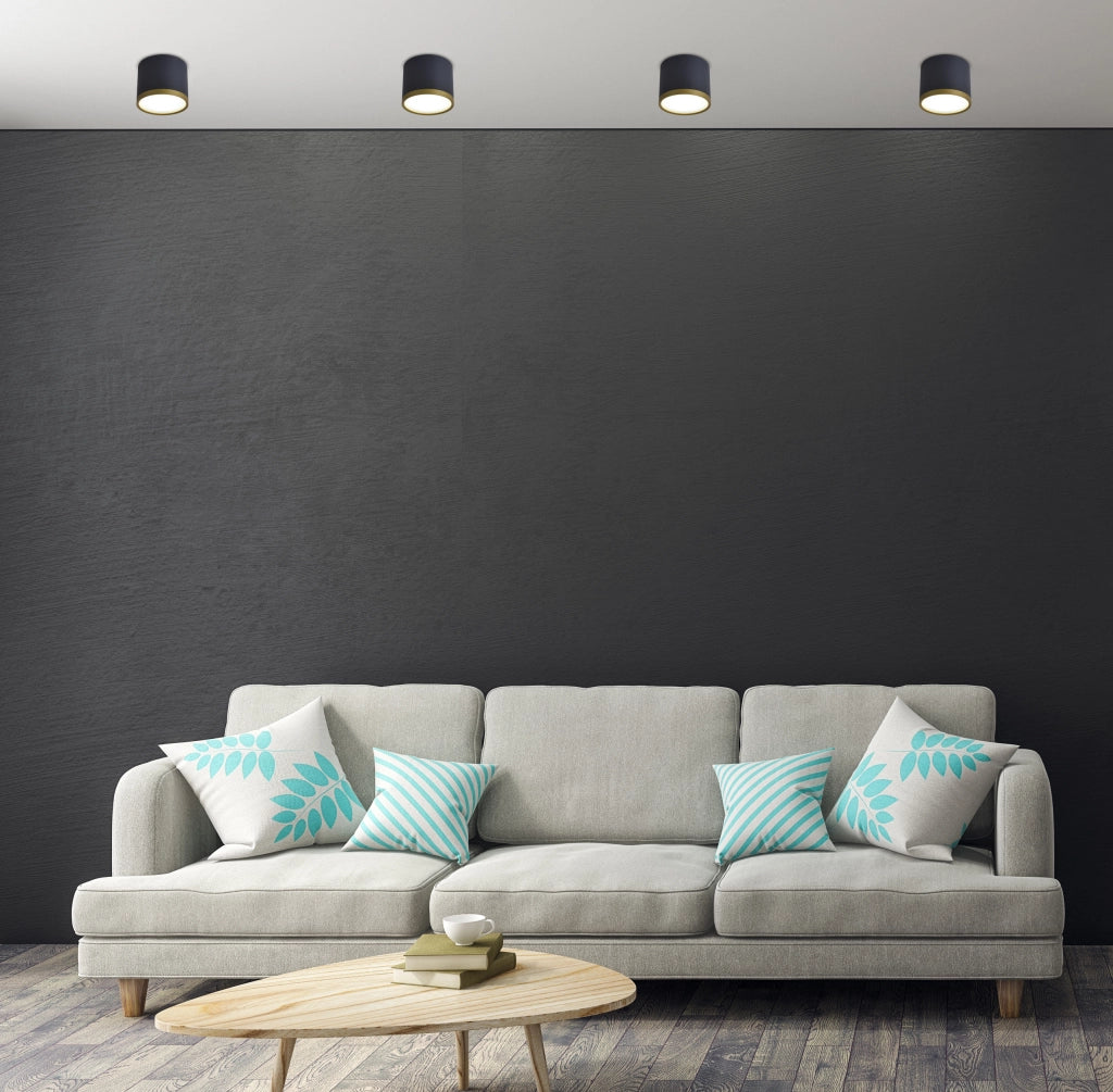 Faretto soffitto LED 9W 4000K nero oro Candellux