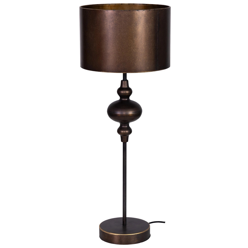 Lampada da tavolo in metallo 30x30x80h cm