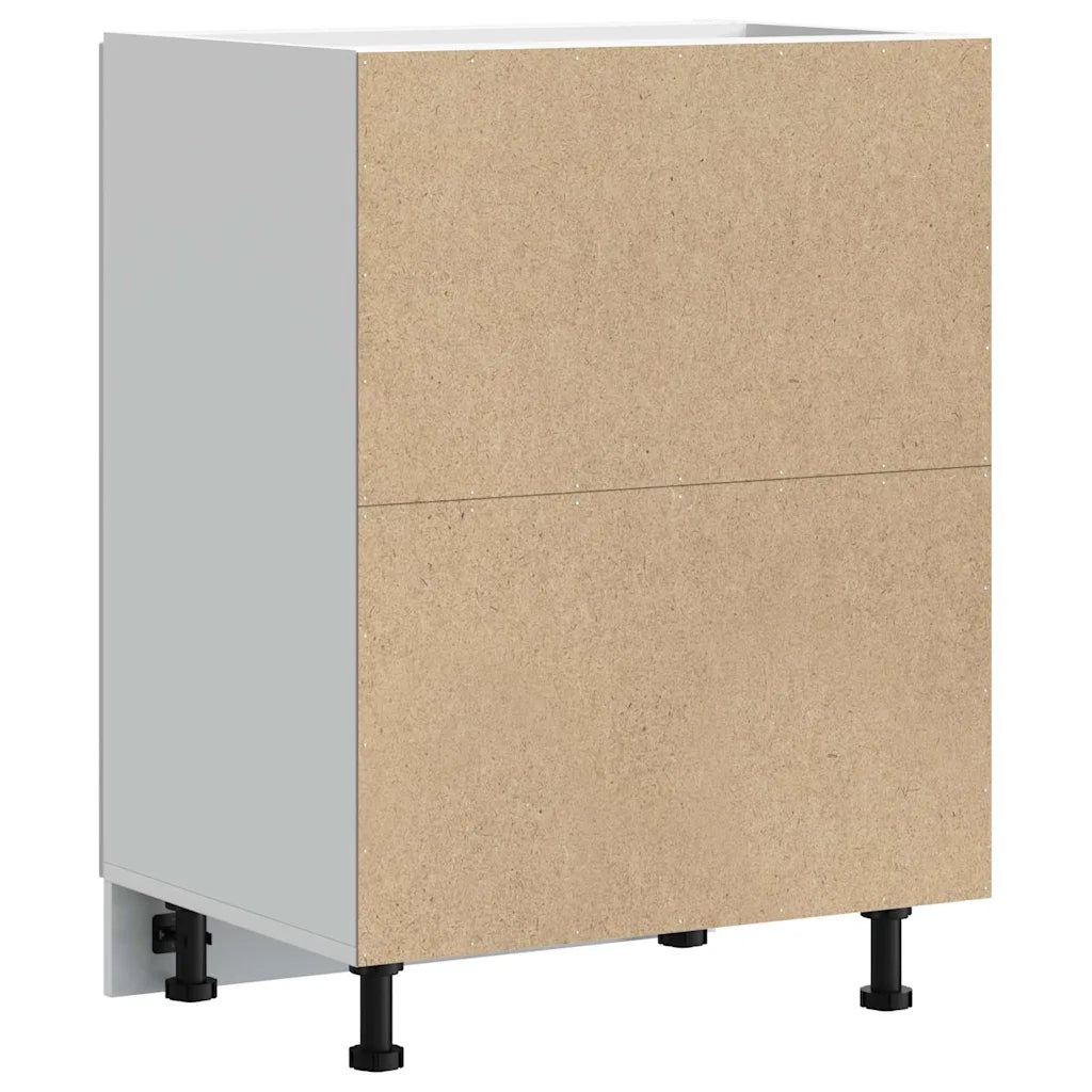 Mobile Base Lavello Lucca Bianco Lucido in Legno Multistrato 853679