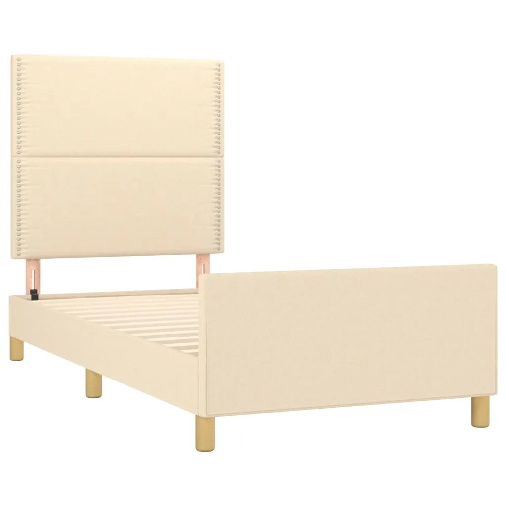 Giroletto senza Materasso Crema 90x190 cm in Tessuto 3124941