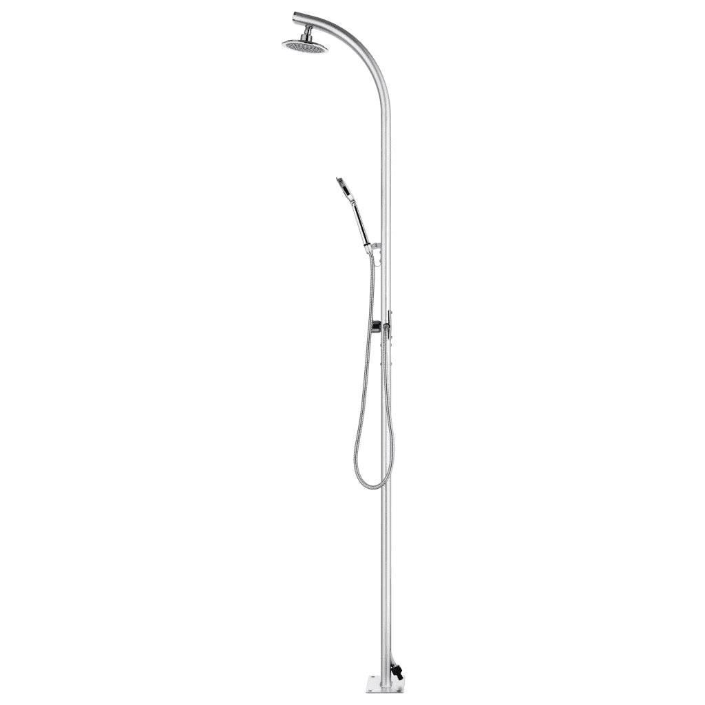 Doccia da Giardino con Base Grigia 220 cm in Alluminio cod mxl 50581