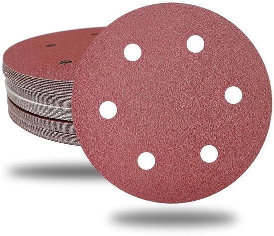 Dischi abrasivi in acciaio 225 mm - Nastro adesivo - 30 pezzi - P240 grana - Dischi abrasivi professionali - Ossidiana di alluminio duraturo - Carta abrasiva