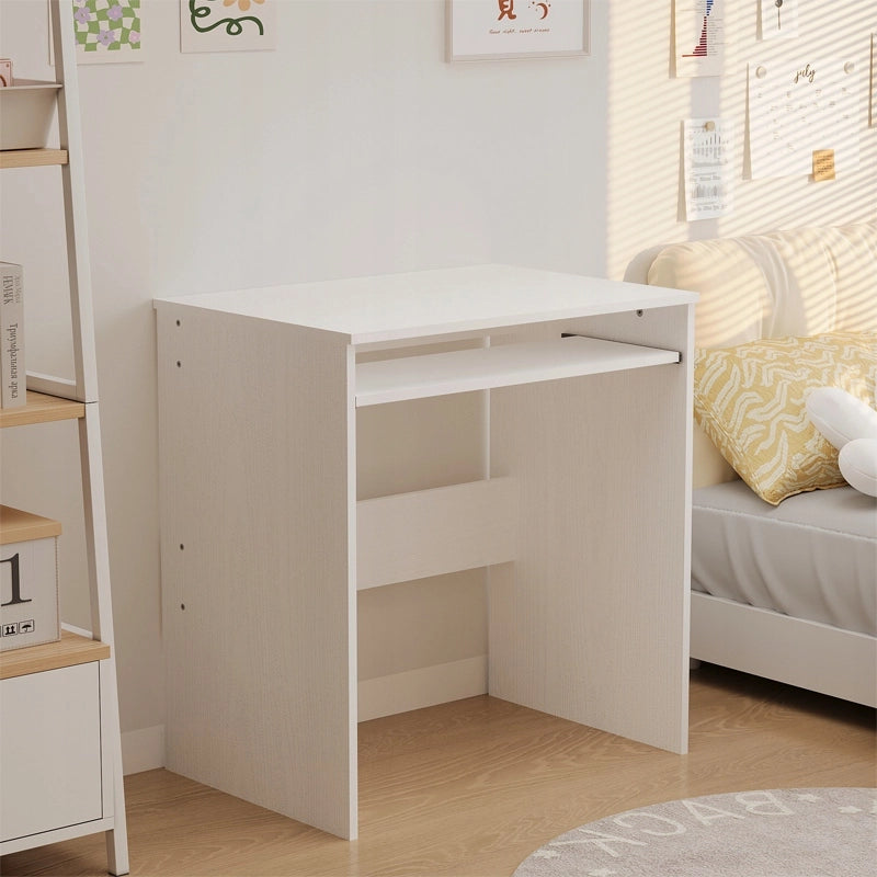 SCRIVANIA PER COMPUTER – BIANCA, MODERNA, CON RIPIANO PER LA TASTIERA, STILE LOFT, 70 CM