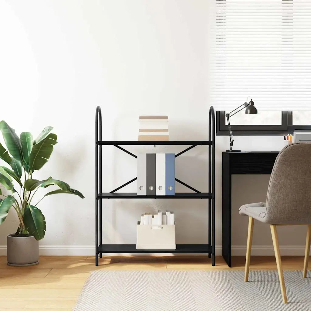 Libreria Rovere Nero 80 x 30 x 109 cm Legno multistrato 879899
