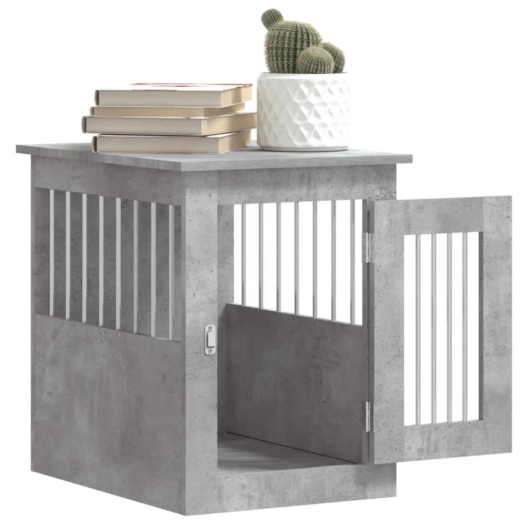 Gabbia Cani Arredamento Grigio Cemento 45x62x59cm Multistrato CFW8353070
