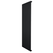 Radiatore Verticale Design Piatto Colonna Singola Nero 1600x560 mm