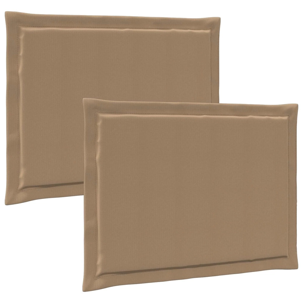 Cuscini per Seduta 2 pcs Tortora 47 x 36 x 2 cm Poliestere 899967