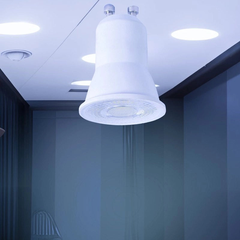6 Lampada Mini GU10 PAR11 Led 220V 3W 300LM Freddo 6000K D35X40mm