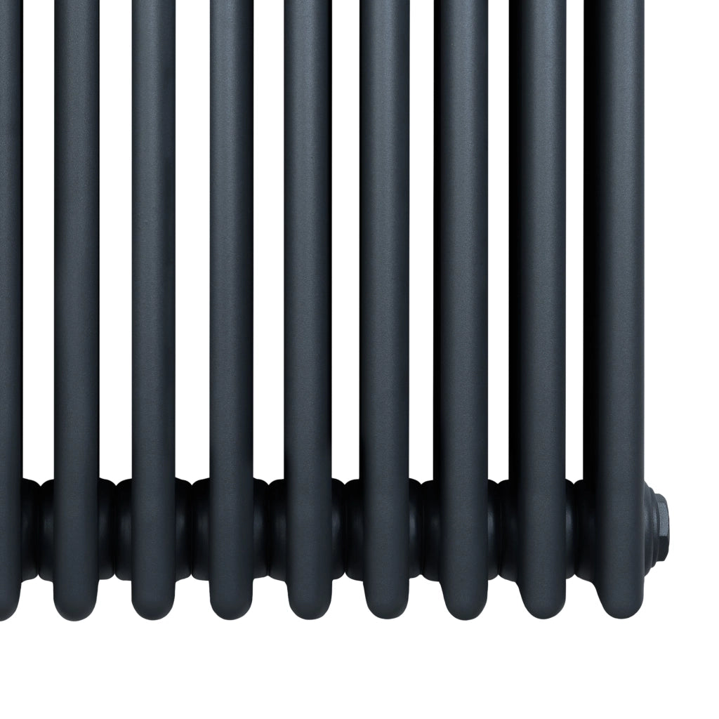 Radiatore Tradizionale 4 Colonne Orizzontale Antracite 300 x 1505 mm