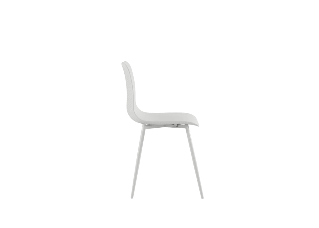 Set 4 Sedie Cover 50x58x85 cm in Polipropilene Bianco