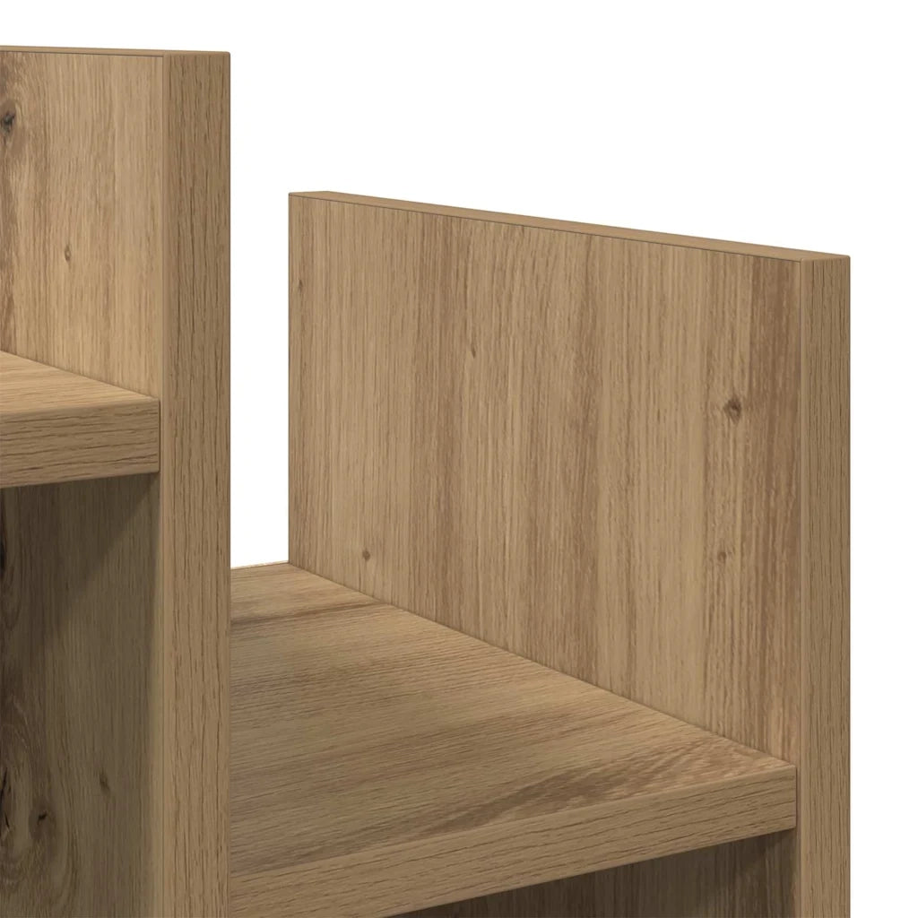 vidaXL Mobile laterale rovere artigianale 60 x 26 x 60 cm