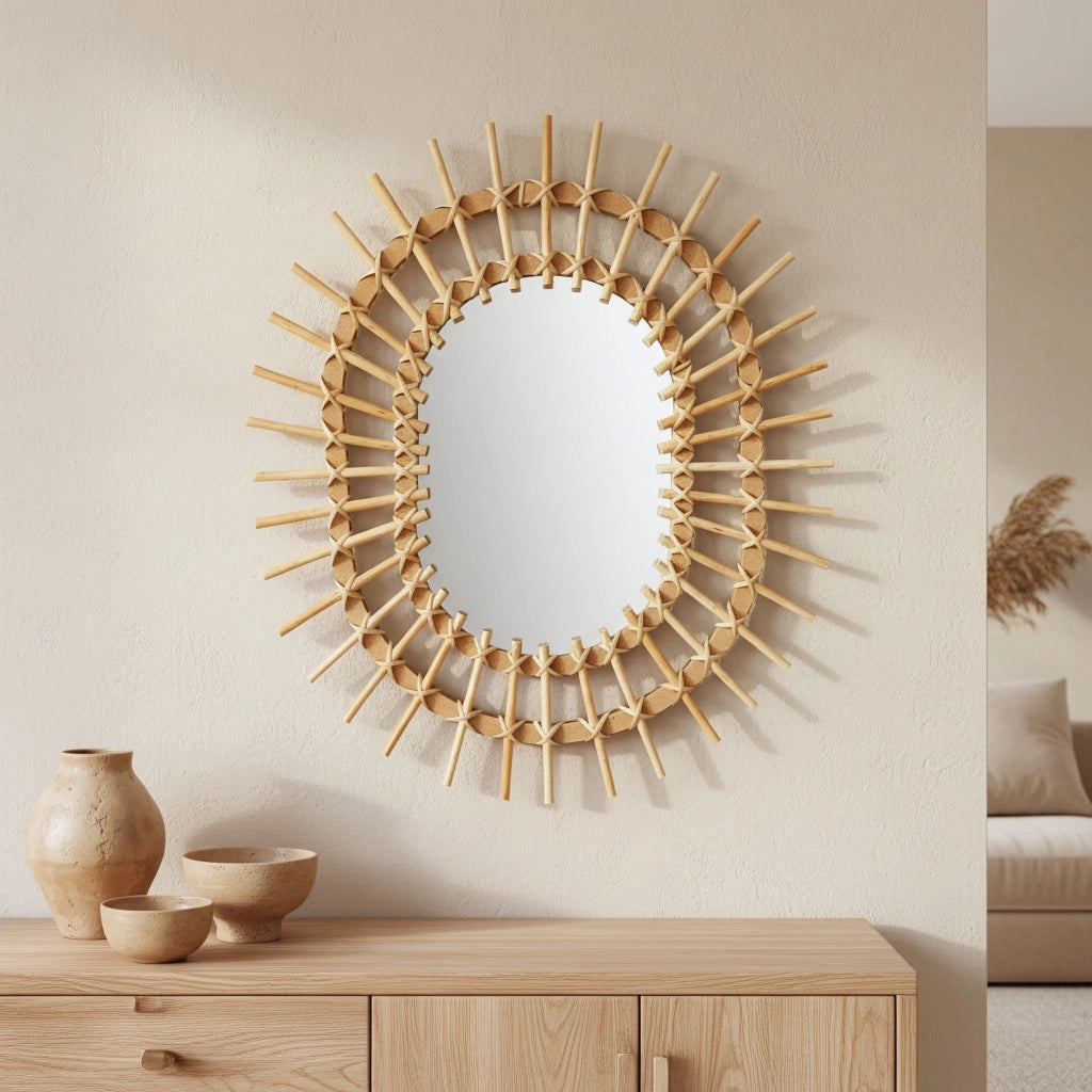 Specchio Da Parete Boho 57cm Qdj5749