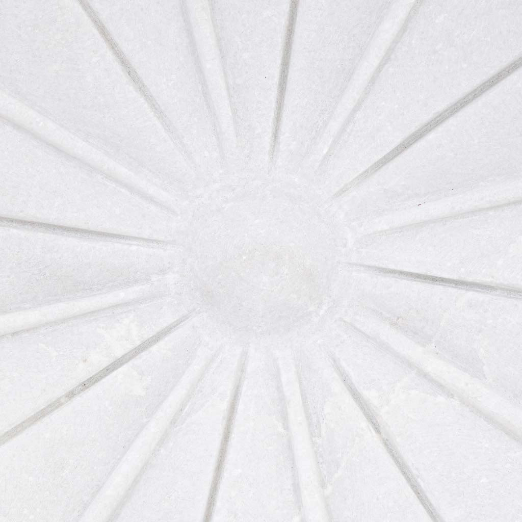 Ciotola in marmo bianco 30x30x5h cm