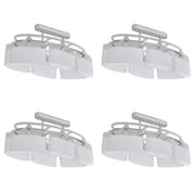 Lampade da Soffitto Ellissoidali 4 pz Paralume in Vetro E14 CFW5800608