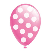 Trade Shop - Set 240 Pezzi Palloncini Colore Rosa Pois Feste Compleanni Party Bambini -