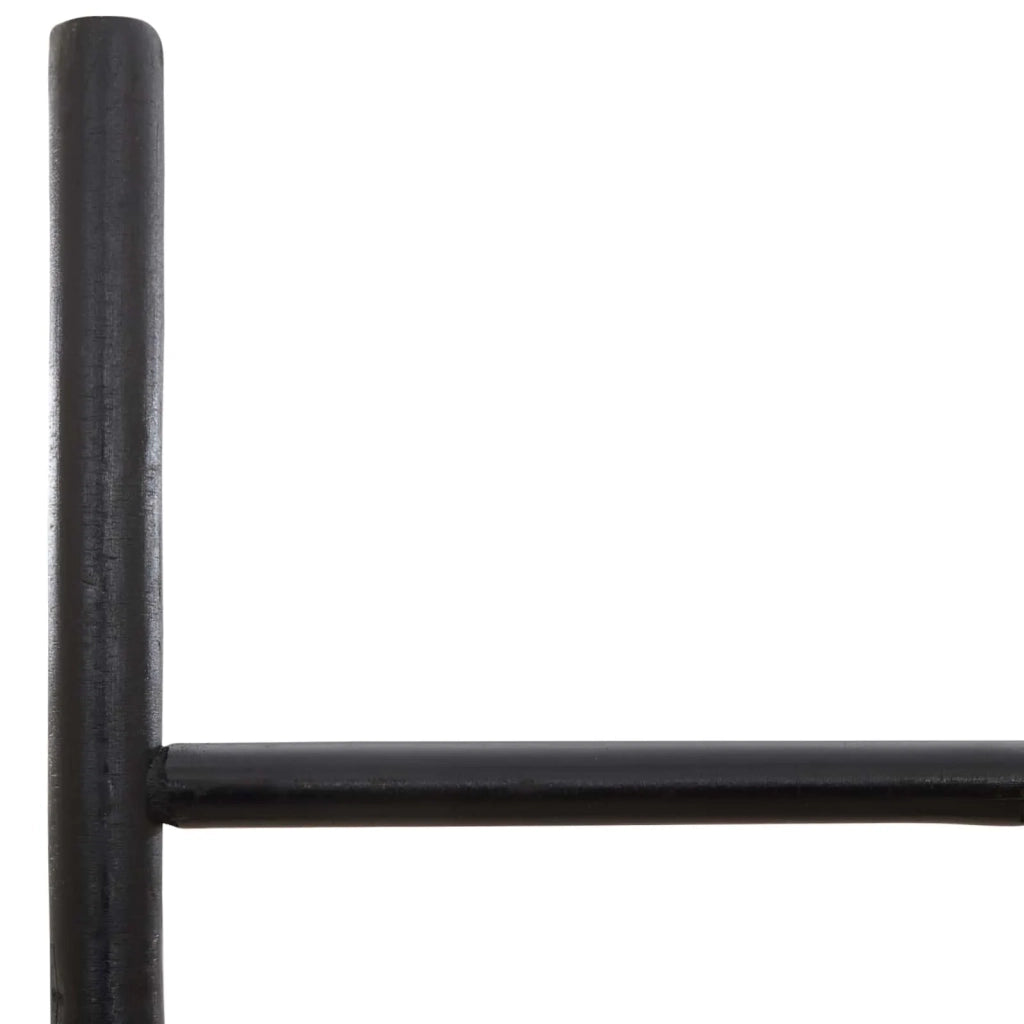 Scala per Coperte Nero 50 x 190 cm Bambù 42027168