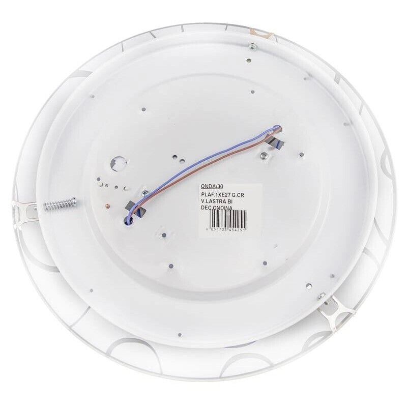ONDA LAMPADA PLAFONIERA 1 LAMPADINA E27 30 CM ONDINA