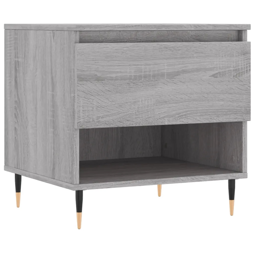 2 pz Tavolini salotto | Tavolino da caff¨¨ | Tavolino da Soggiorno Grigio Sonoma 50x46x50cm Legno Multistrato