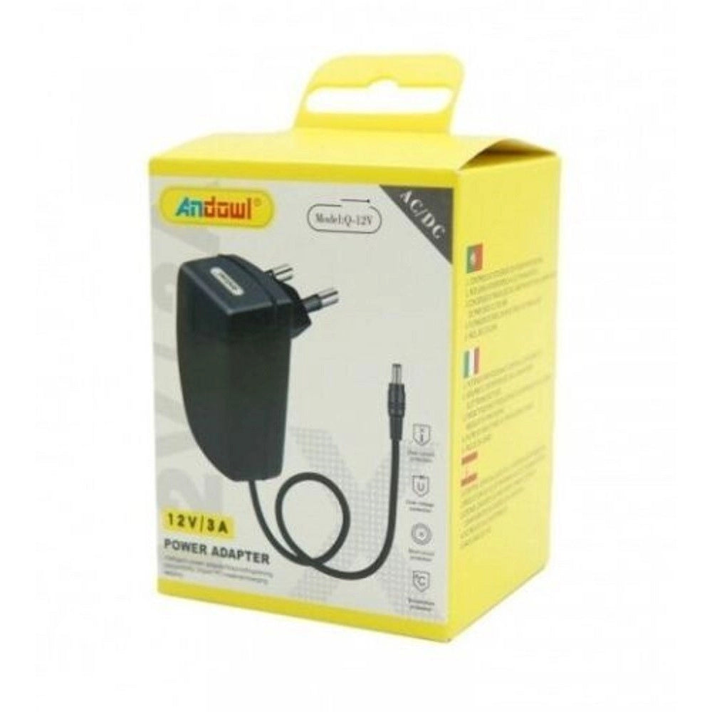Trade Shop - Alimentatore Universale Stabilizzato Adattatore Alimentazione Ac/dc 12v 3a Q-12v -