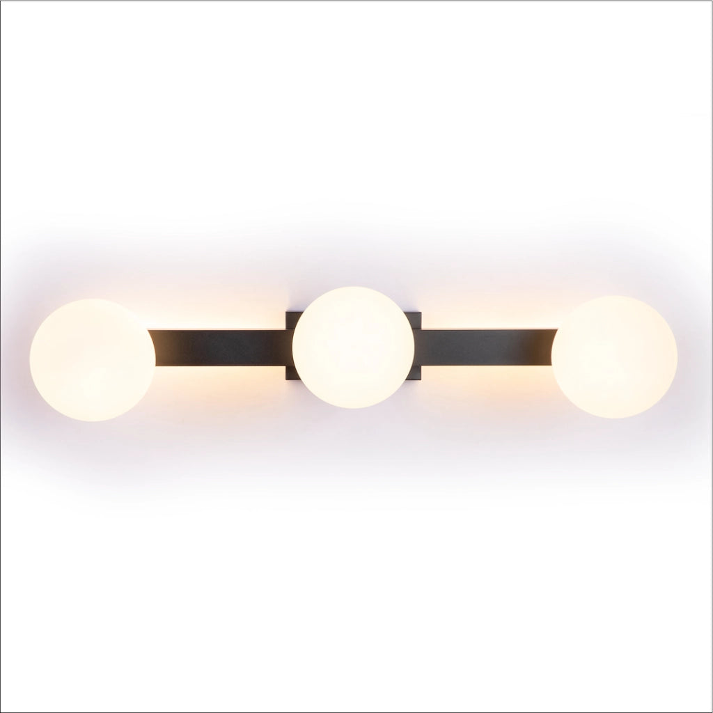 Applique moderna nero/bianco LED 9W+3xG9 Magnet Milagro