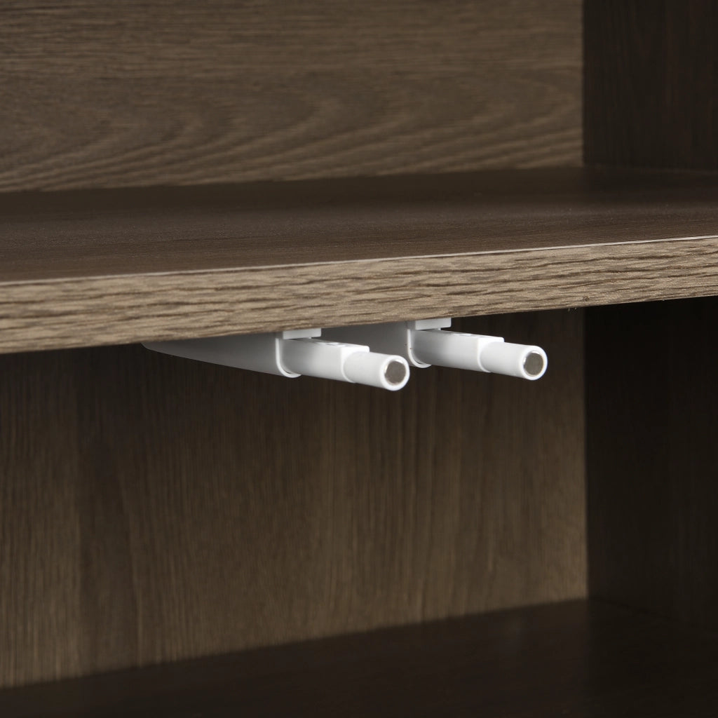Panca portascarpe e armadio scarpe multifunzione con seduta imbottita e ripiani regolabili, grigio, 140/35/110 cm