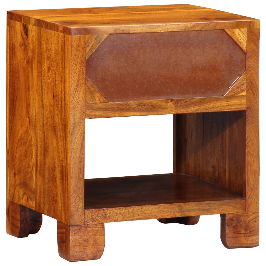 Mobiletto  40x35x45 cm in legno massello di acacia