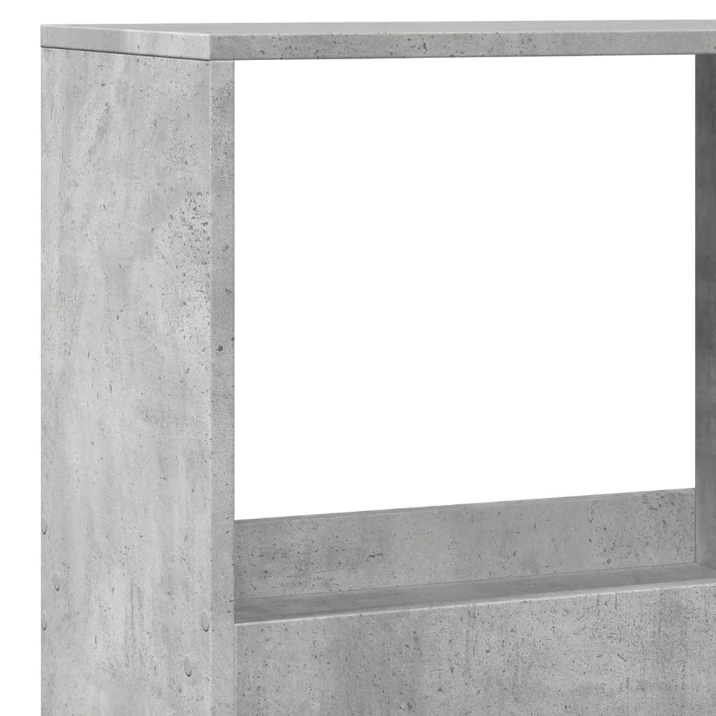 vidaXL Libreria Grigio Cemento 100x33x175 cm in Legno Multistrato