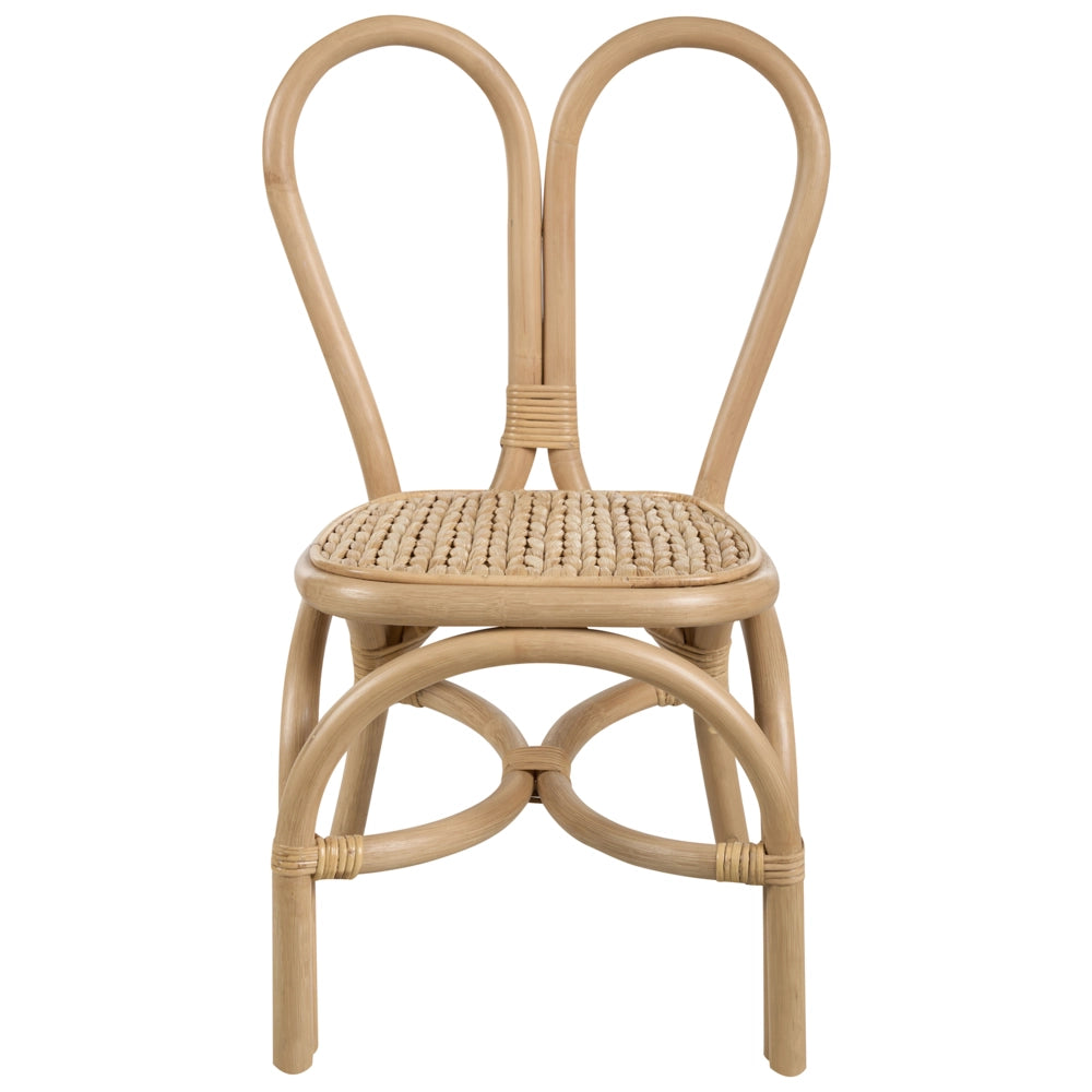 Sedia per bambini in rattan naturale Giardino Outdoor Indoor Boho Fatto a mano