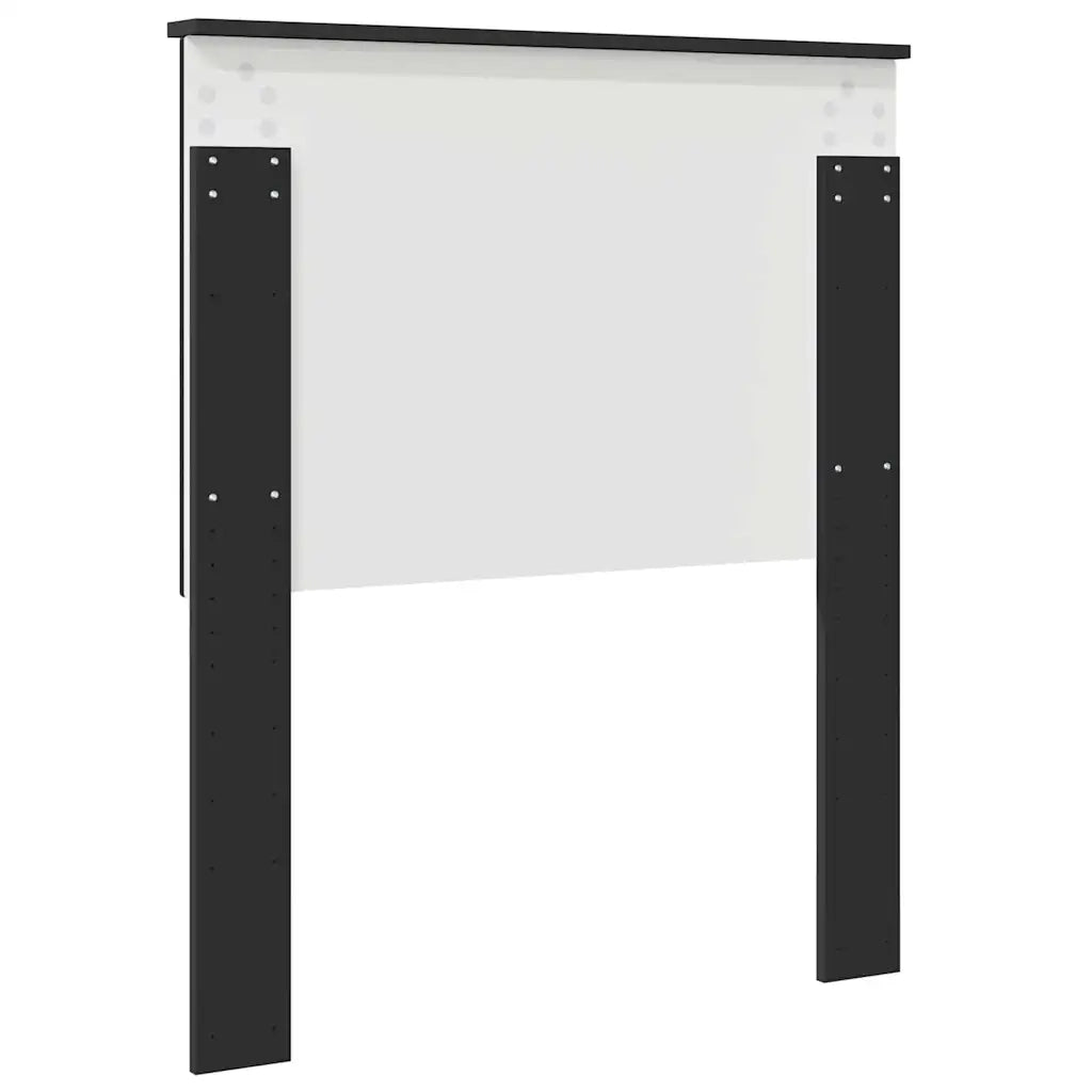 Testiera-Testata-Testiera Decorativa Rovere Nero 80 cm Legno multistrato 178879