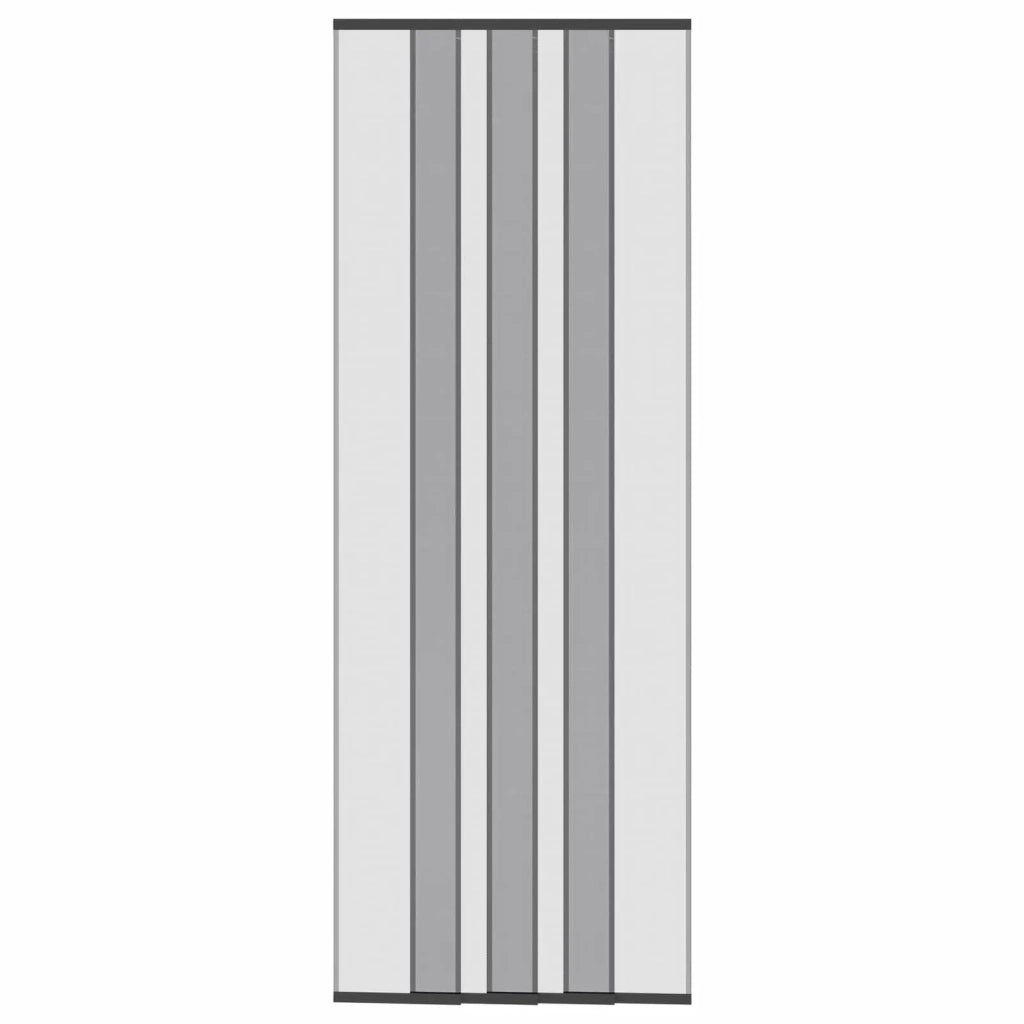 Zanzariera per porta con tenda in rete Nero poliestere CFW9317838
