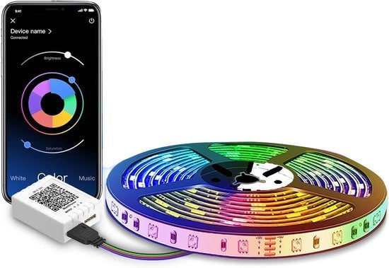 Striscia LED da 6 Metri - Strisce di Illuminazione LED - Luce LED - Multicolore