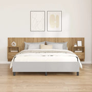 Testata con Comodino 3 pcs Rovere artigianale Legno multistrato 3415902