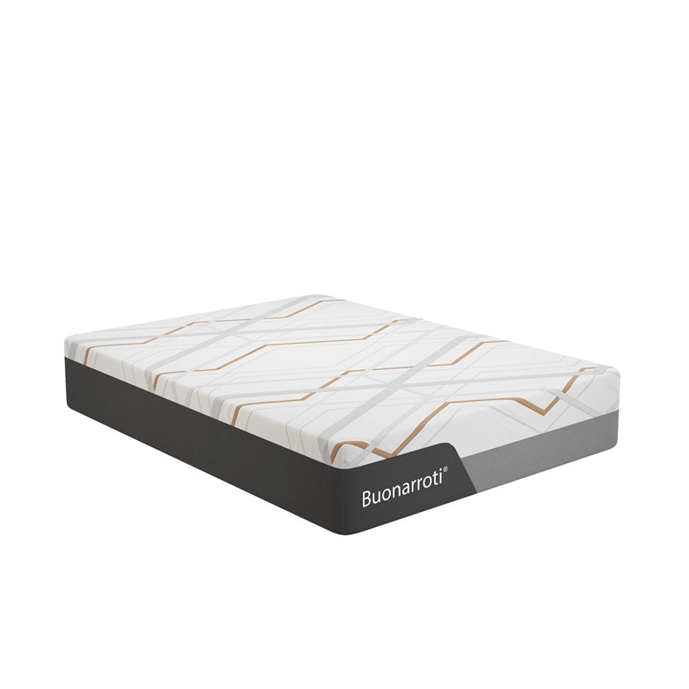 Materasso una piazza e mezza Corvo con Memory Foam, molle insacchettate e tessuto rinfrescante 120x190x30 cm