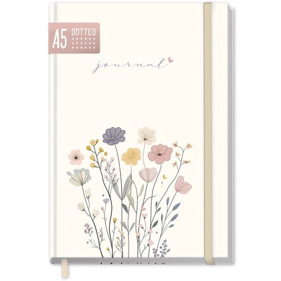 Agenda A5 con stile e design - 156 pagine - Pagine stropicciate - Duraturo - Con elastico - Stile moderno - Bullet Journal