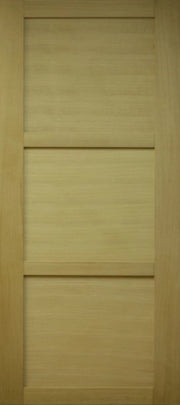 Porta scorrevole a 3 pannelli impiallacciata Ayous Larghezza 83