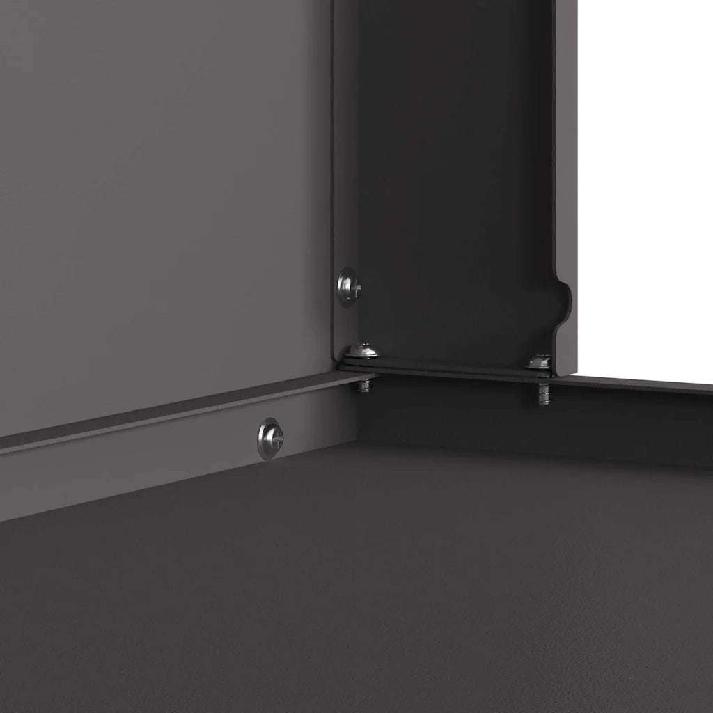Focolare Nero 80 x 50 x 96 cm Acciaio laminato a freddo 858936