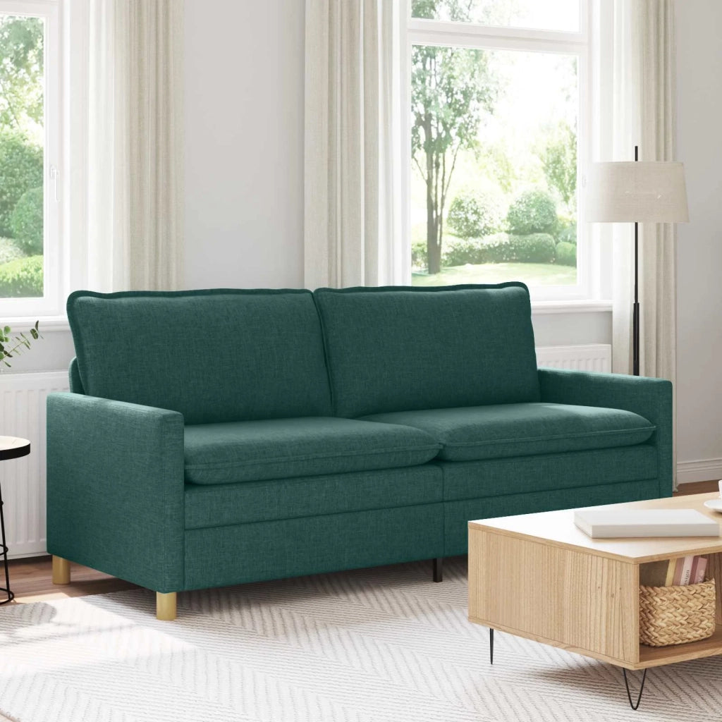 Divano Verde Scuro 196 x 81 x 87,5 cm Tessuto