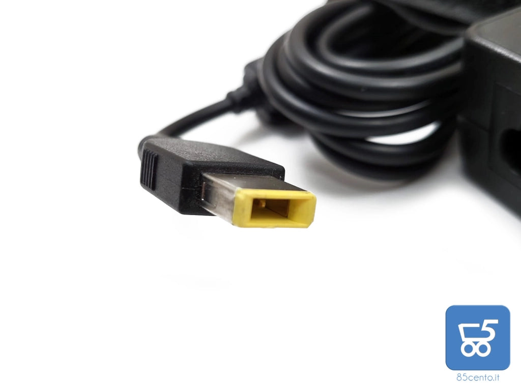 ALIMENTATORE LENOVO ADLX45NCC3A 45W 20V 2.25A SPINOTTO RETTANGOLARE GIALLO 4 x 10mm Usato