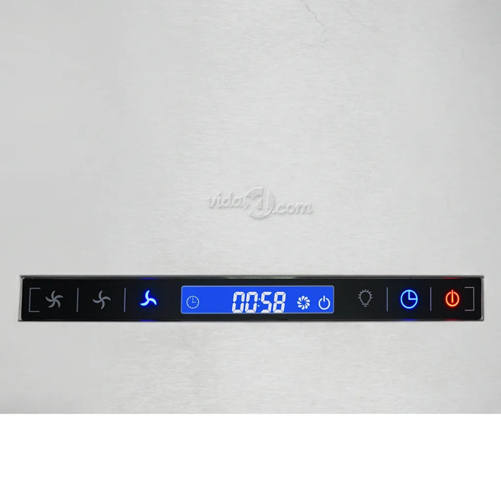 Cappa da Cucina ad Isola Sospesa LCD con Sensore-Cappa a Isola 55 cm Acciaio