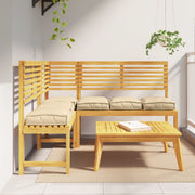 Cuscini per pallet per seduta 6 pezzi Beige 40x40x8 cm in tessuto Oxford