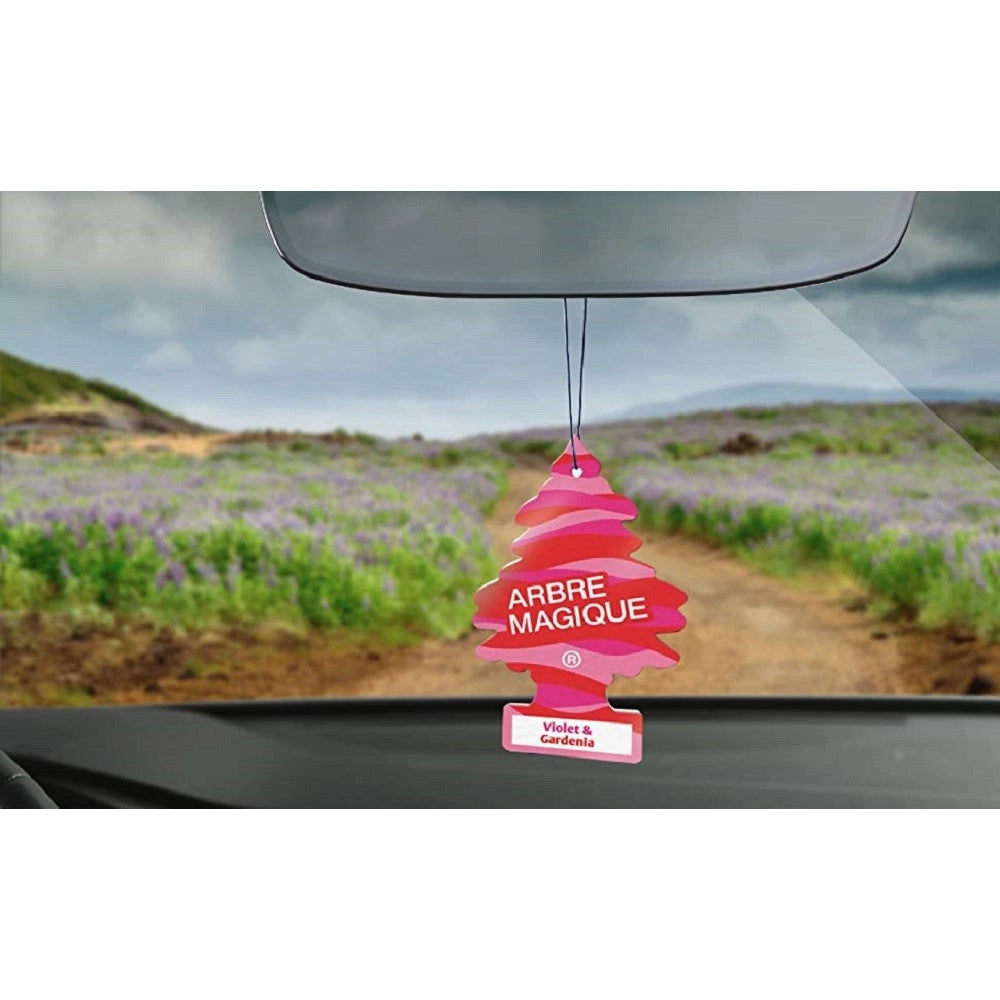 Trade Shop - Arbre Magique Mono Profumatore Per Auto Profumazione Fragranza Violet & Gardenia -