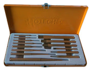 SET 14 SCALPELLI CACCIASPINE SCALPELLO PUNZONI BULINO PIATTI PUNTE ACCIAIO